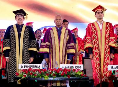 Former President Ram Nath Kovind Graces Historic Convocation at Asian Education Group